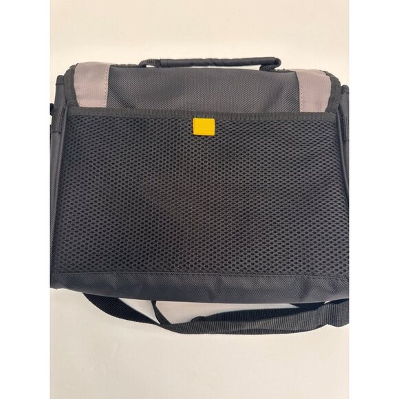 Targus Black Gray Laptop Messenger Bag Adjustable Shoulder Strap 11”x10”x3” EUC - Picture 2 of 6